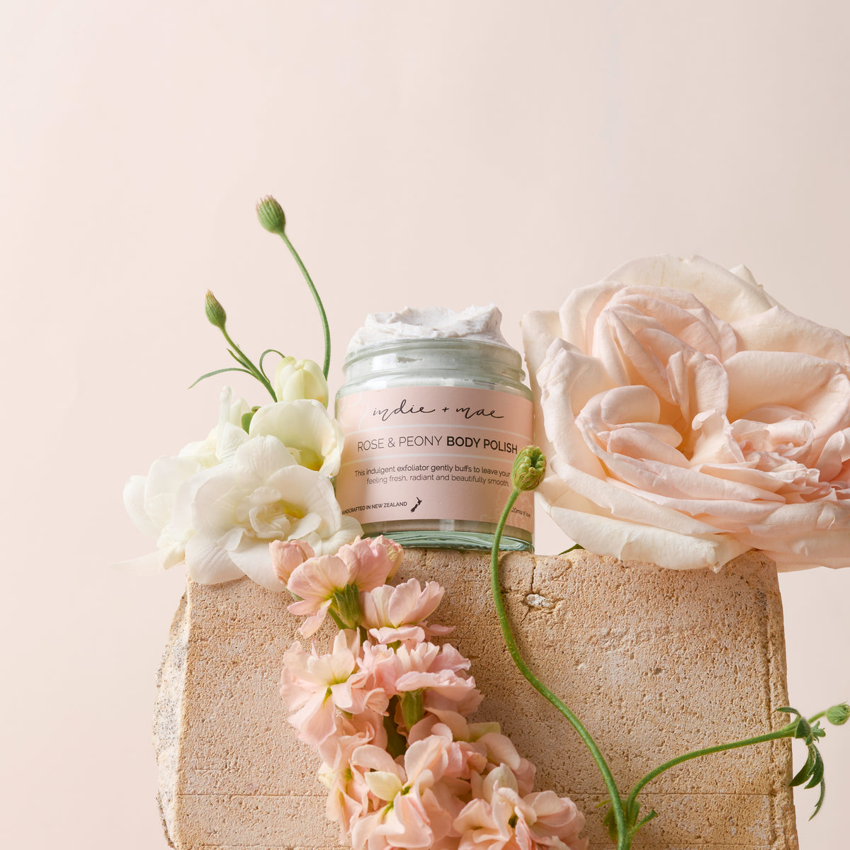 Body Polish - Rose & Peony | 120ml | Indie + Mae secondary