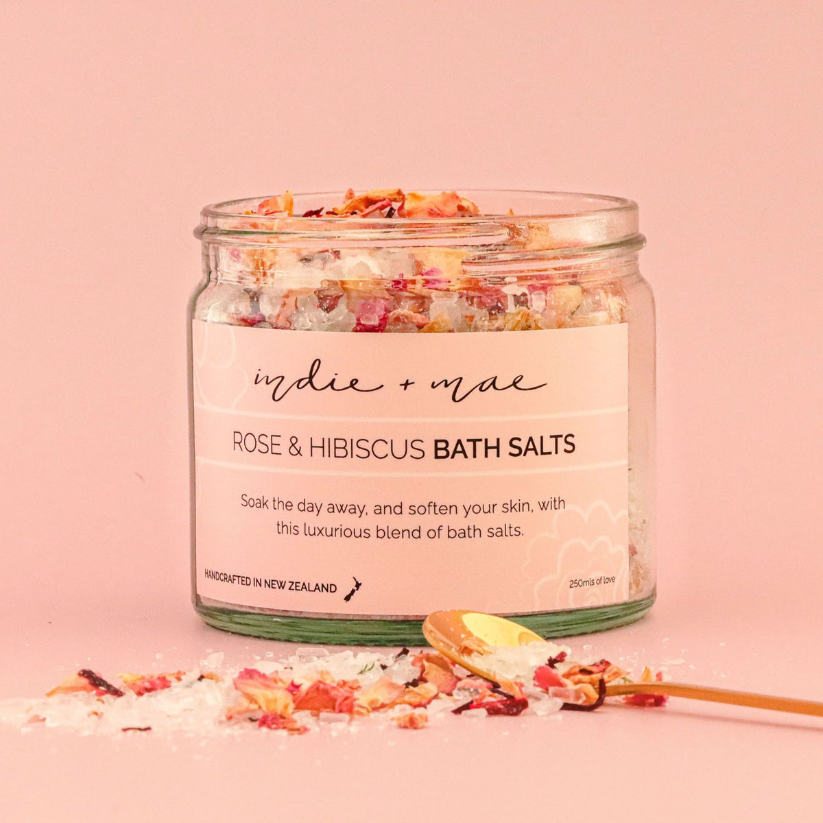 Bath Salts - Rose & Hibiscus | Indie + Mae primary