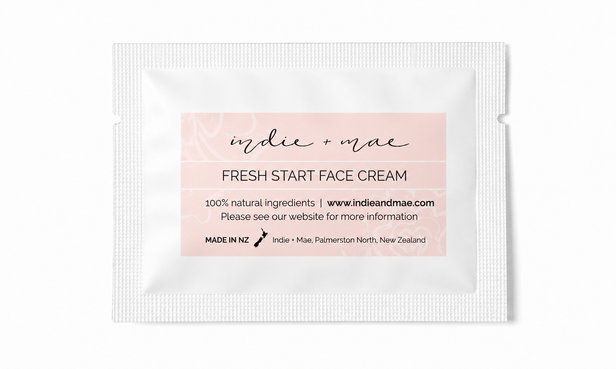 Fresh Start Face Cream Sample Sachet | Indie + Mae primary