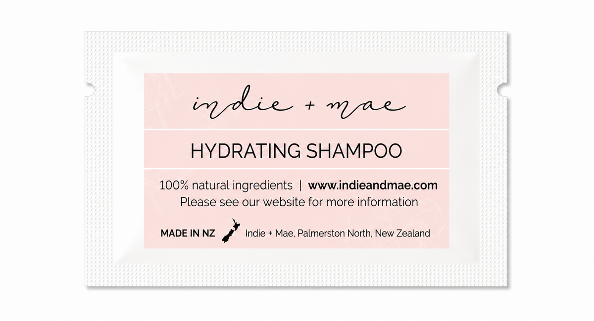 Hydrating Shampoo Sample Sachet | Indie + Mae primary