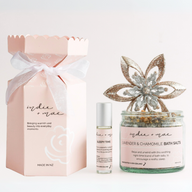 Indie + Mae Sleepy Time Aromatherapy roller, bath salts & a Christmas Cracker.