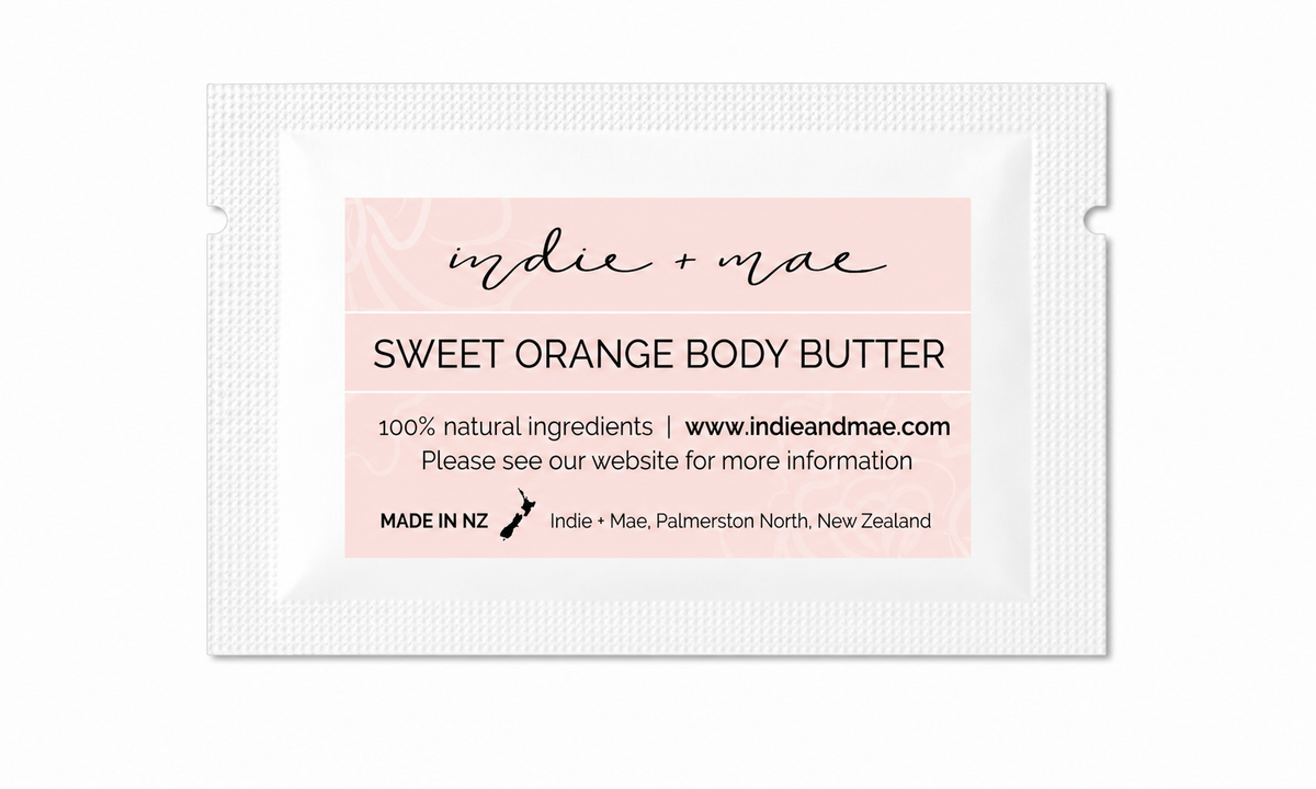 Body Butter - Sweet Orange Sample Sachet | Indie + Mae primary